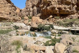Muscat: Tour di un giorno intero di Wadi Shab e Bimmah Sinkhole con pranzo
