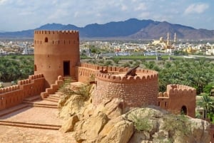 Ganztägiger Ausflug zum Wadi Abyadh-Wekan Dorf-Nakhal Fort-Hot Spring