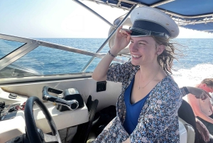 Halve dag snorkelen op de Dimaniyat-eilanden met een mini-jacht