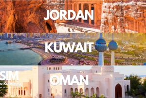 eSIM de datos de Jordania, Kuwait y Omán: de 0,5 GB/día a 10 GB-30 días
