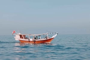 Khasab: Heldags Dhow-krydstogt for at se delfiner med frokost