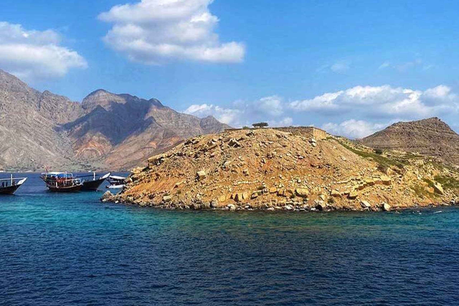 خصب مسندم | جزيرة التلغراف | رحلة بحرية | الدلافين