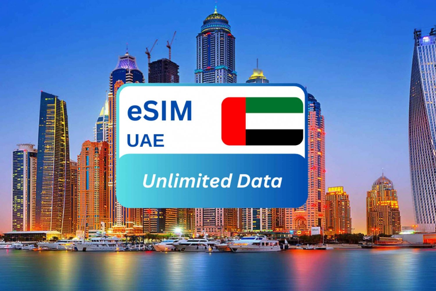 Plano de dados eSIM ilimitado para viajantes no Oriente Médio