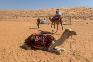 Muscat: Bidiya Desert Sunset Kameltur med transfer