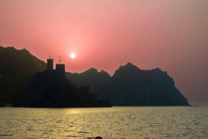 Mascate : tour en bateau privé des îles Daymaniyat avec plongée en apnée