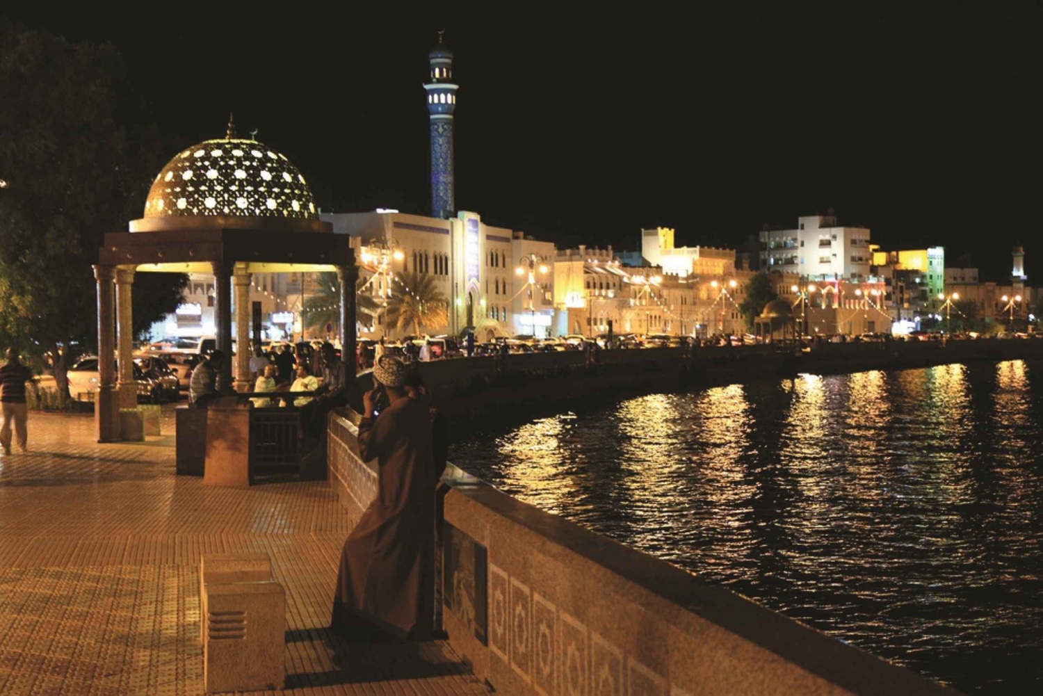 Muscat: Night Tour with Dinner at Bustan Palace
