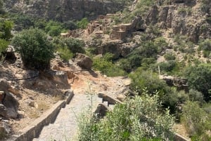 Muscat: Yksityinen kuljetus Jabal Akhdar Green Mountain -vuoristoon/vuoristosta Jabal Akhdar Green Mountain -vuoristoon.