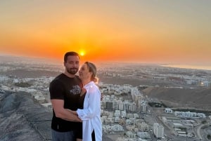 Muscat: Tur til bjergene i solnedgangen med middag og transport