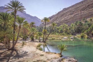 Muscat: Wadi Bani Khalid & solnedgång vid Wahiba Sands