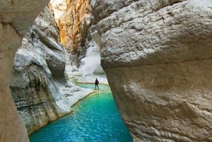 Muscat: Wadi Bani Khalid & solnedgång vid Wahiba Sands