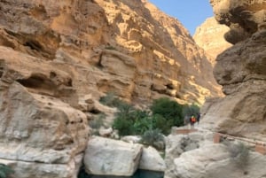Mascate: Excursión de día completo a Wadi Shab y el sumidero de Bimmah con almuerzo