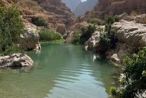 Muscat: Wadi Shab & Bimmah Sinkhole Tour with Pickup & Lunch
