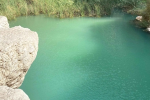 Muscat: Wadi Shab dagstur med henting på hotellet