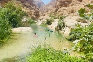 Mascate : visite d'une journée de Wadi Shab avec prise en charge à l'hôtel