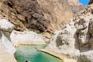 Mascate : visite d'une journée de Wadi Shab avec prise en charge à l'hôtel