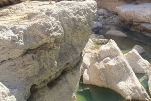 Muscat: Wadi Shab heldagstur med afhentning på hotel