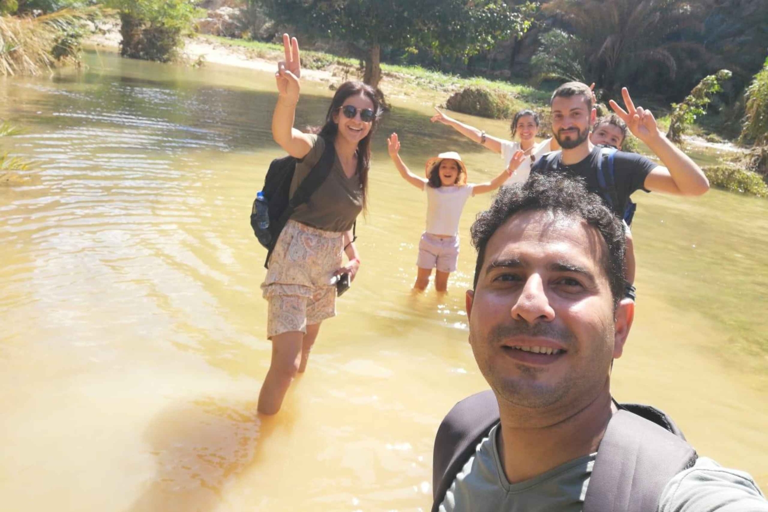 Muscat: Wadi Shab, Sinkhole, and White Beach Day Trip