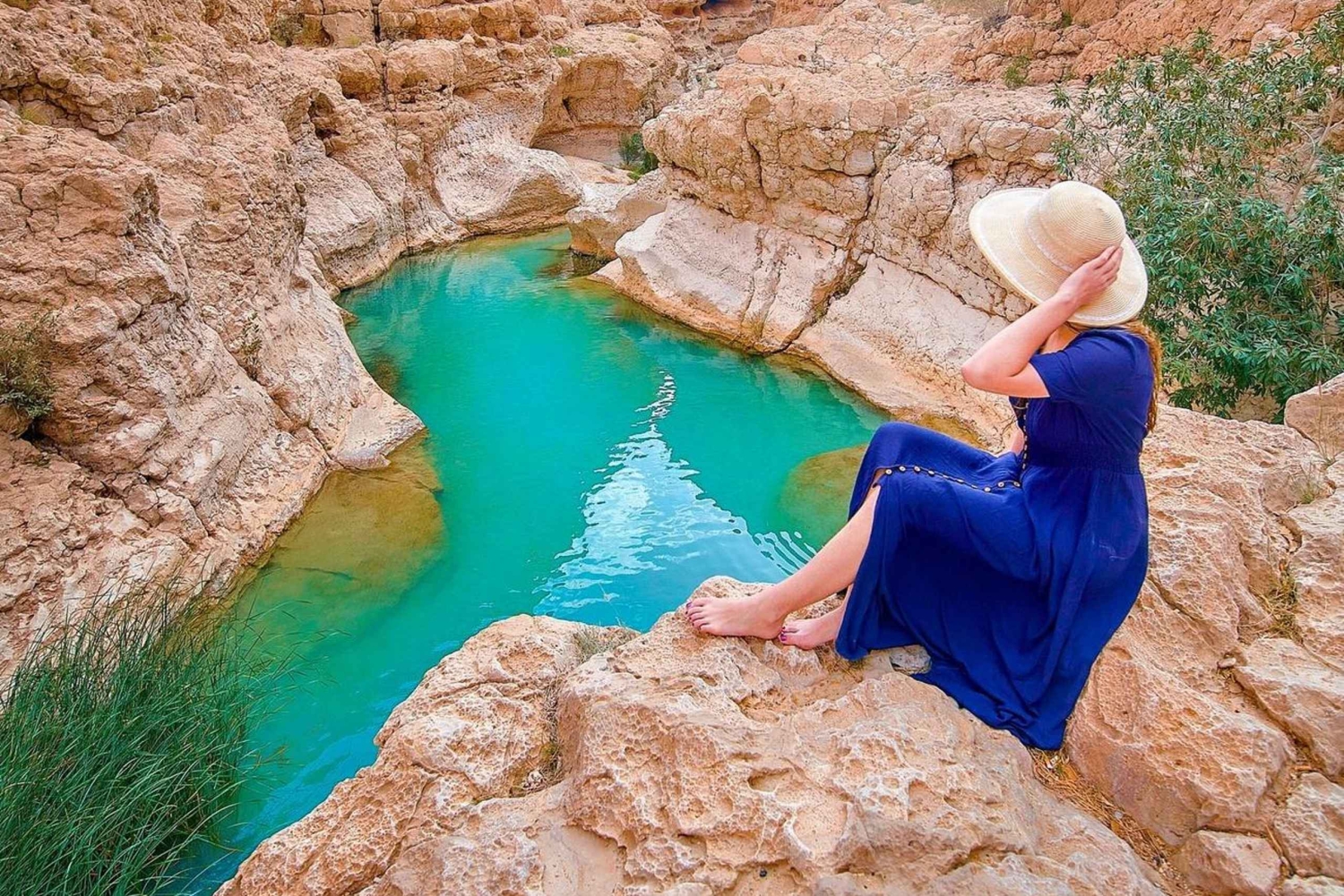 Oman: inngangsbillett til Hawiyat Najm-svømmehullet