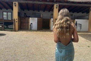 Oman-Salalah: Przejażdżka konna po plaży o zachodzie słońca z odbiorem z hotelu