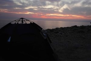 Oman : Wadi Shab, gouffre de Bimmah et camping sur la plage de Fins