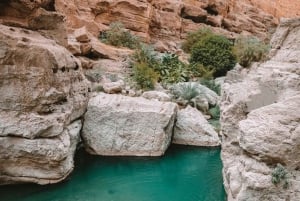 Oman: Wadi Shab -vesivaellus veneajelulla ja uinnilla