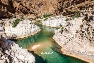 Muscat: Quriyat, Bimmah Sinkhole, & Wadi Shab Coastal Tour