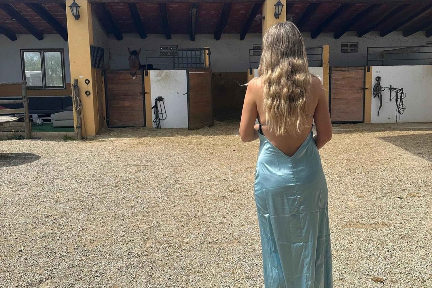 Salalah-Oman: Arabischer Ausritt am Strand bei Sonnenuntergang