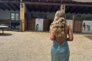 Salalah-Oman: Arabischer Ausritt am Strand bei Sonnenuntergang