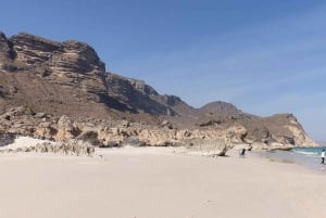 Salalah:Fazayah Beach of the Indian Ocean and Mughsail Beach