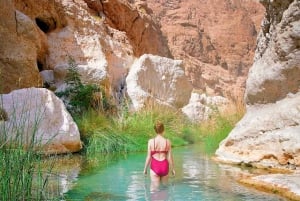 Muscat : Wadi Shab and Bimmah sink full day tour