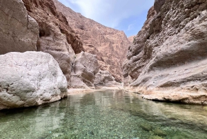 Wadi Tiwi e Wadi Shab: aventura guiada de dia inteiro