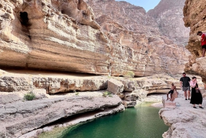 Wadi Tiwi e Wadi Shab: aventura guiada de dia inteiro