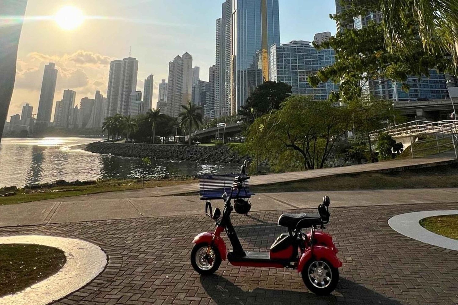 Ave. Balboa: Enjoy the city on a scooter.