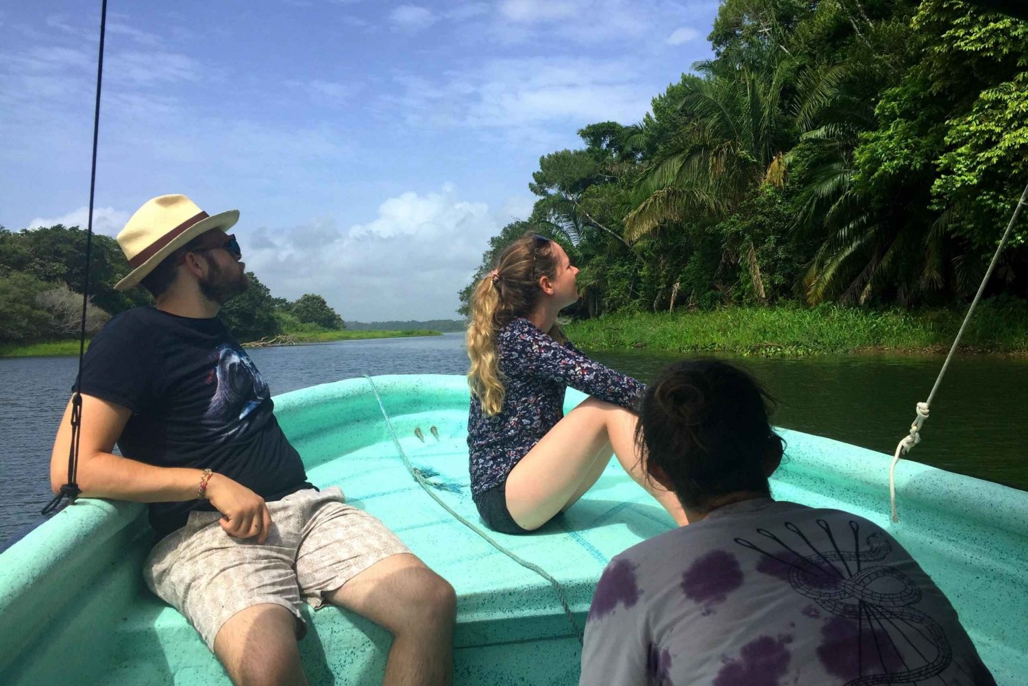 L'île aux singes, la navigation sur le canal de Panana et le village indien