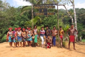 Isla de los Monos, Navegación en el Canal de Panana y Pueblo Indio