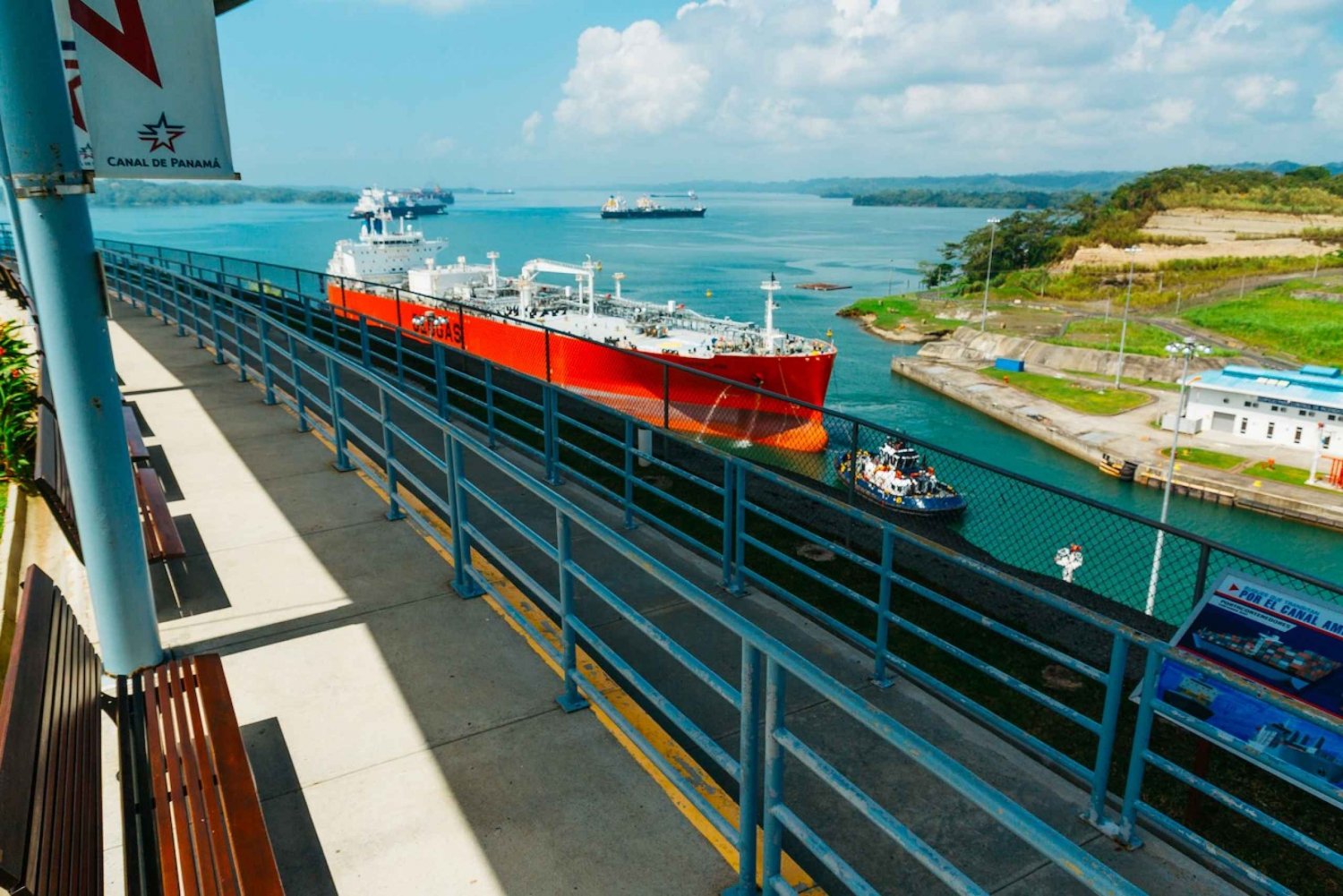 Panama Canal New locks, jungle and San Lorenzo Fort