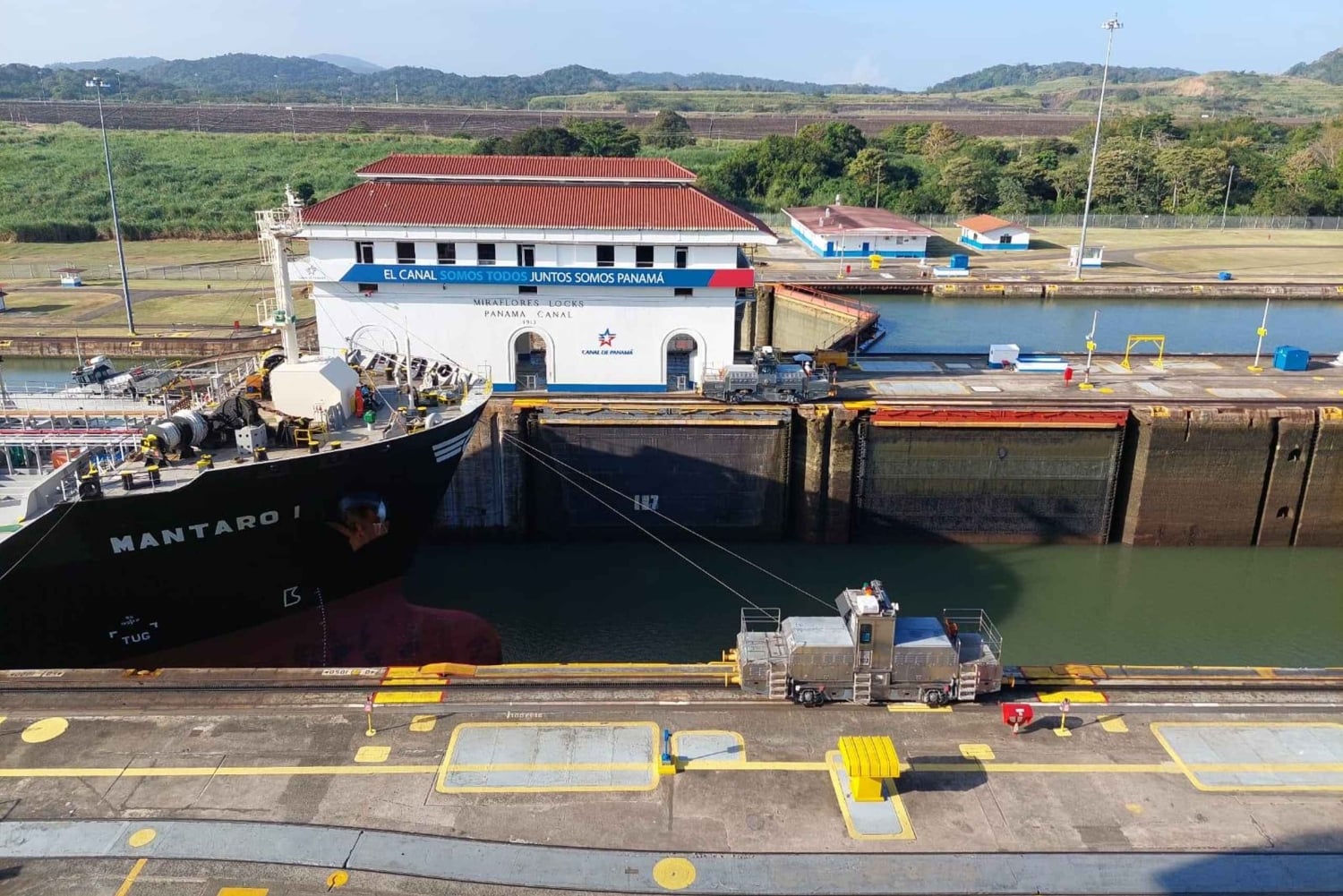 Panama-stad en Miraflores-sluizen