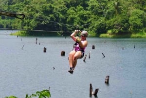 Panama: Monkey Island og Gamboa regnskogstur med zipline