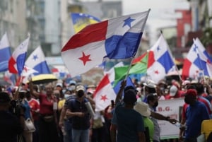 Caminhada social e política no Panamá