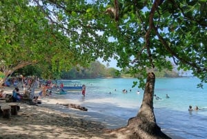 Paseo en 4 Islas paradisíacas de Portobelo conguía, salvavida