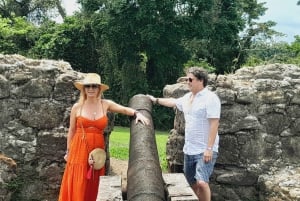 San Lorenzo Castillo Portobelo ruiner Panamakanalens utbyggnad