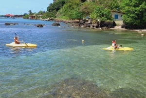 Aventuras de mergulho com snorkel e caiaque na praia de Portobelo