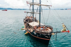 Wyspa Taboga: całodniowa wycieczka all inclusive na pokładzie statku pirackiego