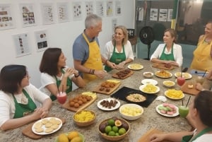 Sessão de degustação de comida e bebidas da América Central do Panamá