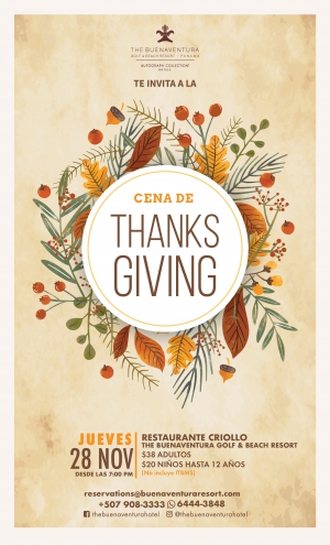 Thanks Giving Dinner with Buenaventura