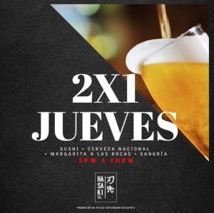 Thursday & Saturday 2x1