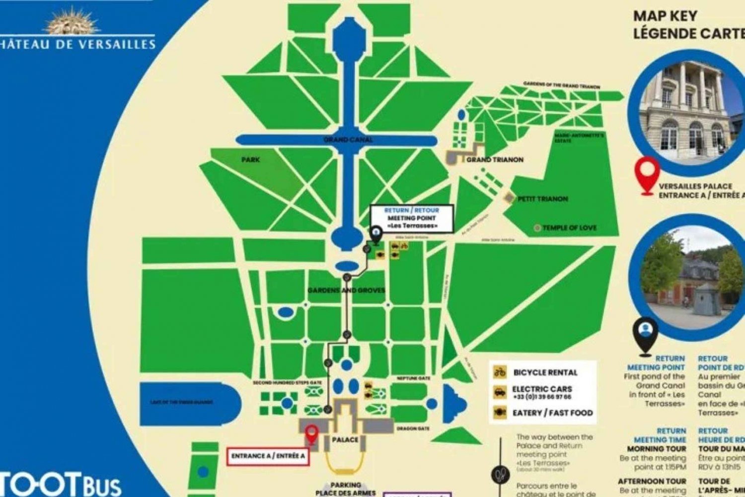 Excursión de París al Palacio de Versalles en Tootbus