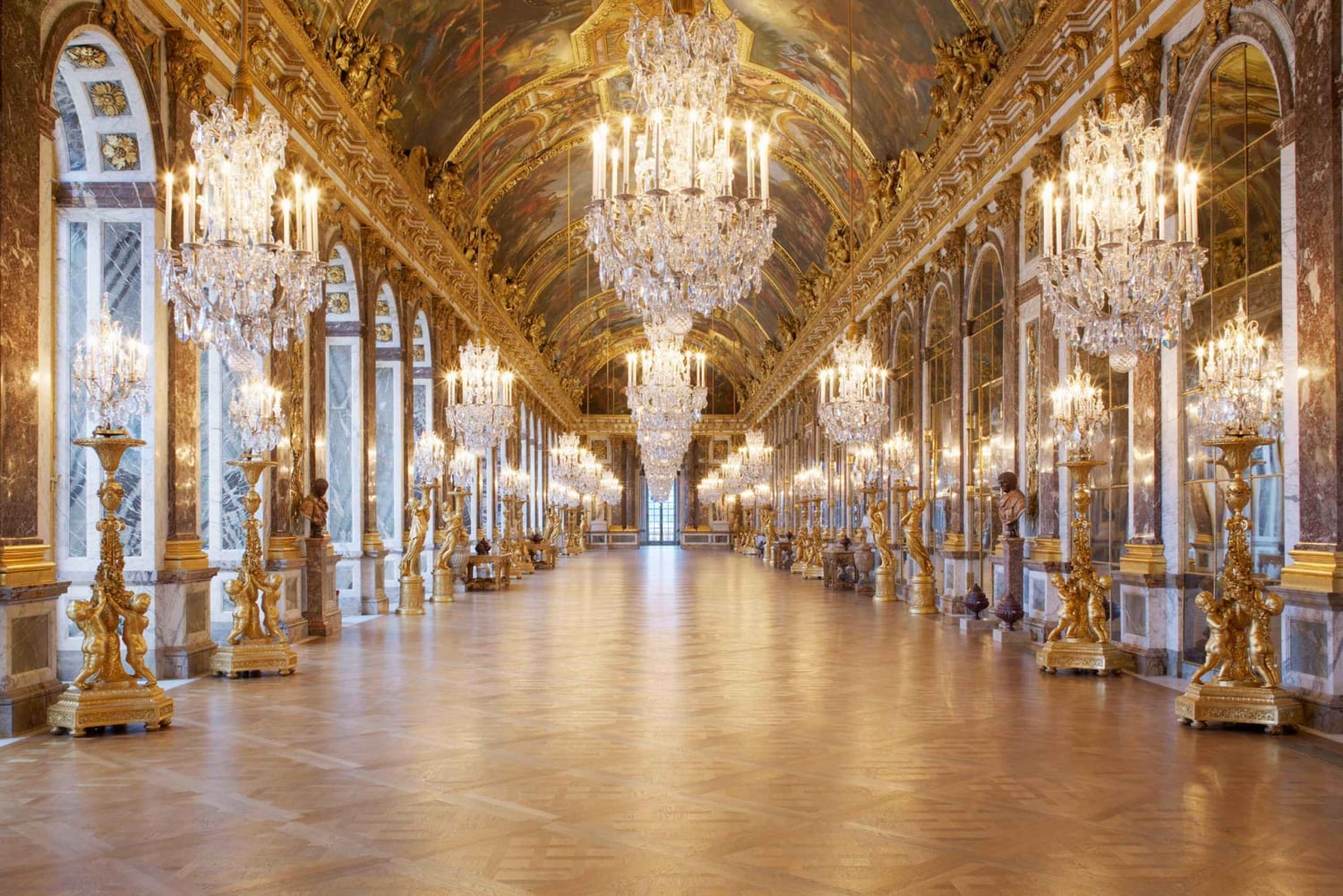 Depuis Paris : Château et jardins de Versailles avec transfert