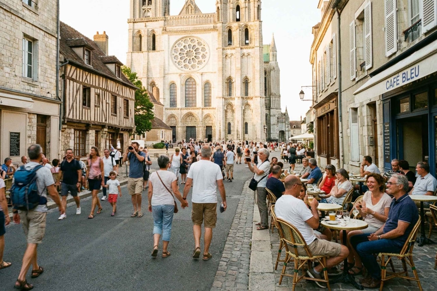 Visite guidée d'une journée à Chartres avec transfert depuis Paris