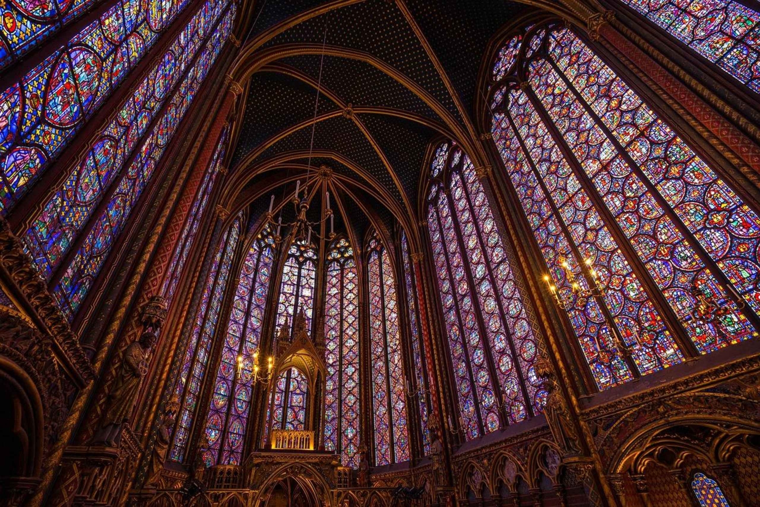 Notre-Dame utendørs tur med bakverk og inngang til Sainte-Chapelle
